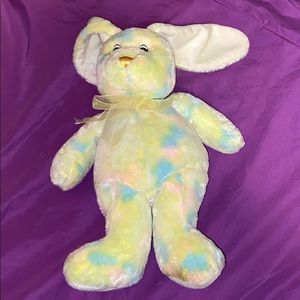 Stuffed rainbow bunny